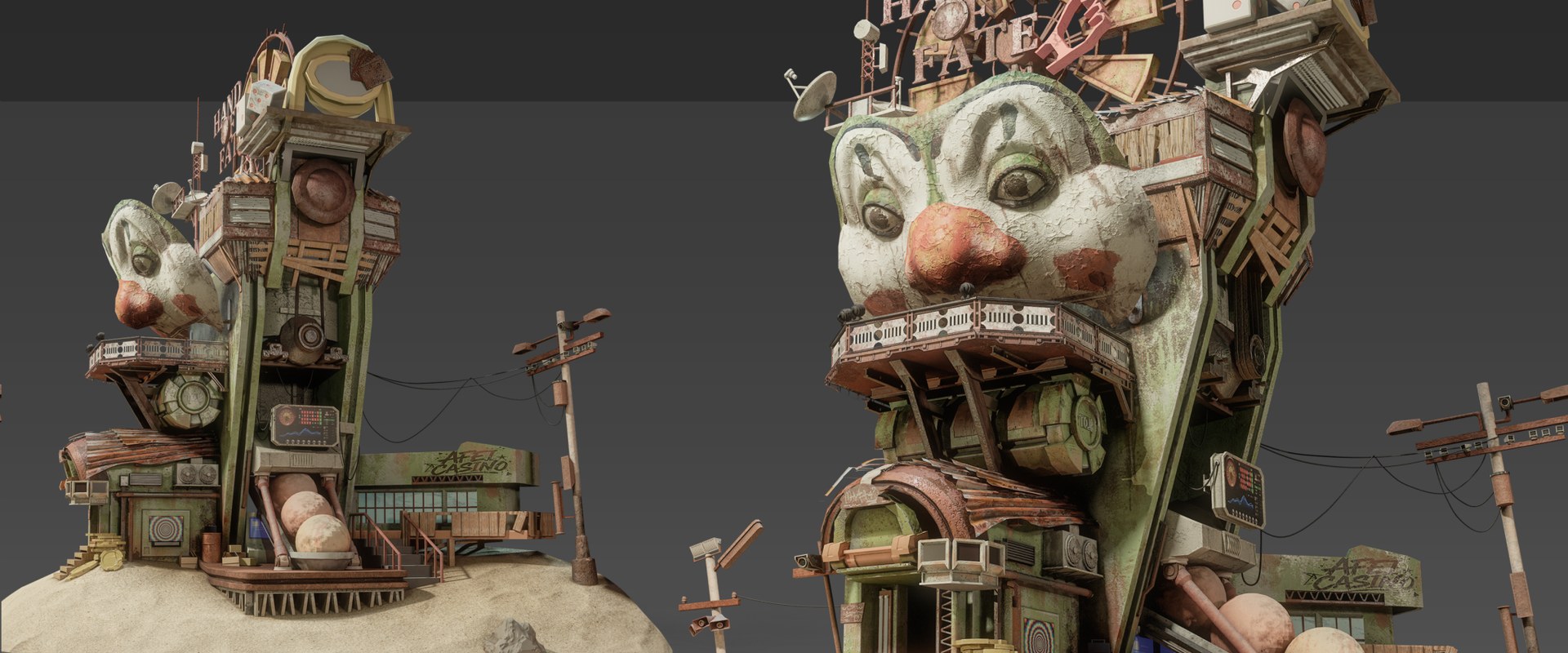 次世代模型师班 · 学员场景模型作品：沙漠赌场